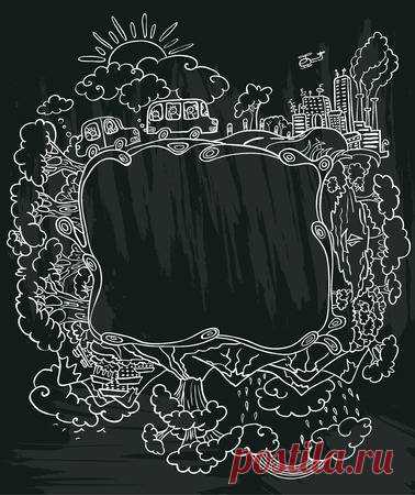 Abstract doodle chalkboard poster with traveling line art 123RF - Миллионы стоковых фото, векторов, видео и музыки для Ваших проектов.