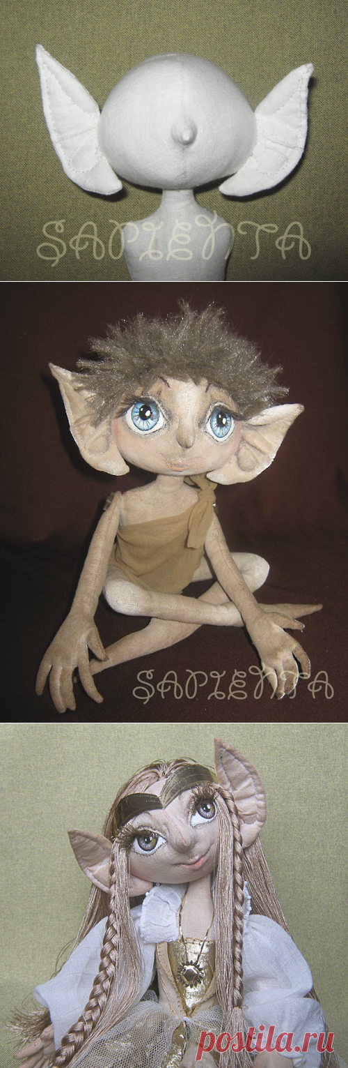 Утяжка и роспись лица эльфа