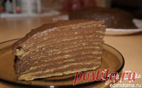 Шоколадный блинный торт | Кулинарные рецепты от «Едим дома!»