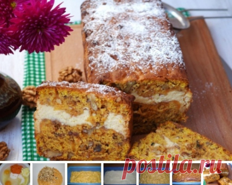 Пряный тыквенный кекс с творогом

Когда за окнами хмуро, небо затянуто тучами и холодный ветер пытается пробраться сквозь куртки и пальто, хочется вкусного, ароматного и яркого. И вот тогда наступает черед тыквы, яркой, солнечной... Отрезаем кусочек, добавляем ароматных пряностей, немного мягкого творога. Еще немного терпения и... Словно привет из жаркого цветастого лета, когда солнце щедро обнимает всех своими рыжими лучами. Вот такое у меня лирическое настроение сегодня....