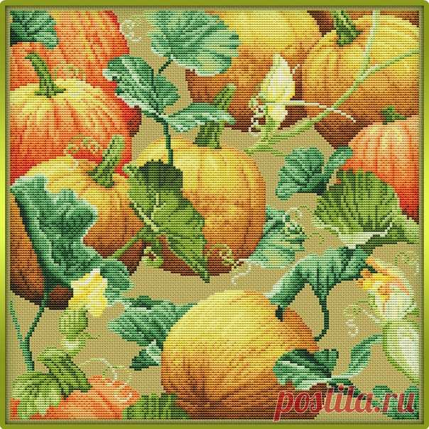 #Фрукты_Ягоды@clubrucodelnic
Pumpkin Patch / Тыквенный патч

Схема  Жмите на картинку