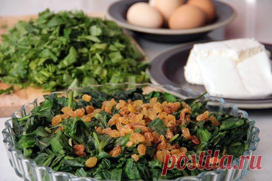 Пирог с творогом и зеленью. Мастер-класс