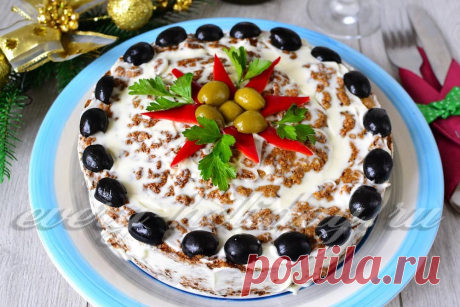 Печеночный пирог с рисом, рецепт