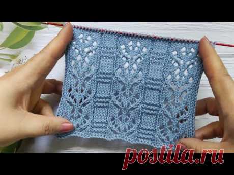 Lace Stitch Knit Pattern | Ajourmuster stricken | Punto Traforato ai ferri | Point Ajouré au Tricot
