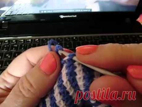 Следки тунисским вязанием