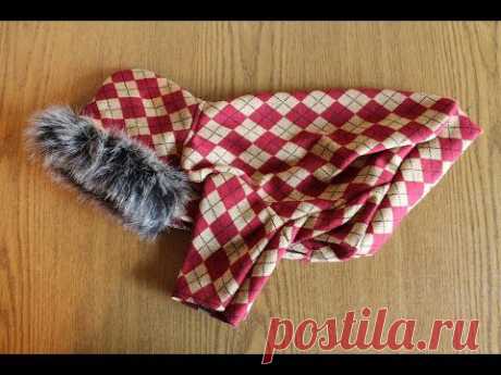 Одежда для собак, шьем сами. \ How to Make a Dog Coats, Sewing. - YouTube