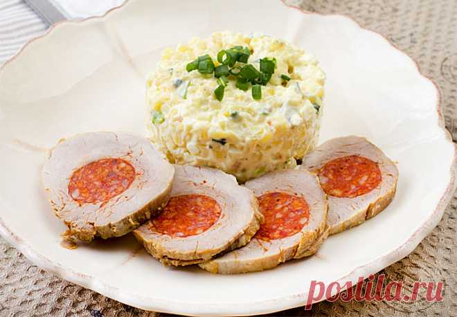 Традиционное закарпатское блюдо: ФАРШИРОВАННАЯ СВИНАЯ ВЫРЕЗКА — Вкусные рецепты