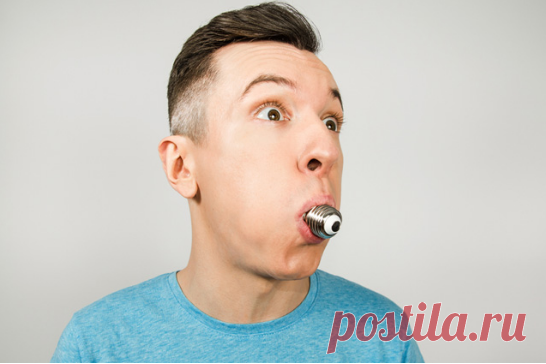 Вам известно, почему не получается вытащить лампочку изо рта? | Всегда в форме!