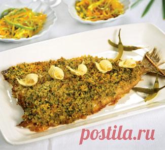 Судак, запеченный в сухарях, с овощами, пошаговый рецепт с фото