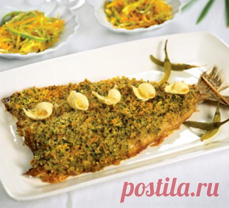 Судак, запеченный в сухарях, с овощами, пошаговый рецепт с фото
