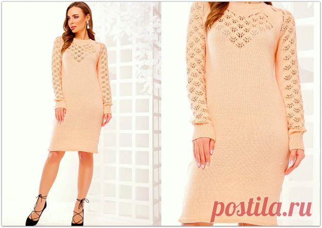 6 красивых моделей спицами в персиковом цвете | Paradosik_Handmade Пульс Mail.ru
