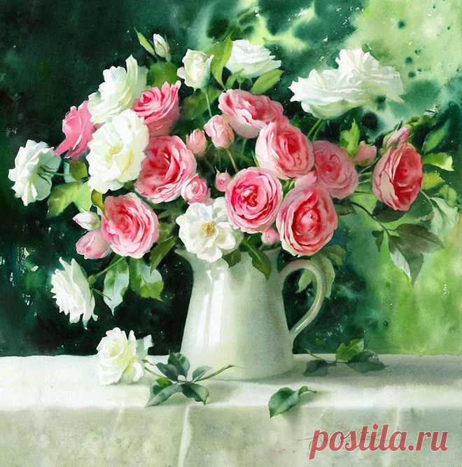 ЦВЕТЫ В ЖИВОПИСИ СОВРЕМЕННЫХ ХУДОЖНИКОВ.