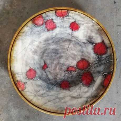 So this large platter cracked in the kiln. At least it makes a pretty photo I guess 😔
.
.
#ceramicsfail #cracked #platter #sadface
