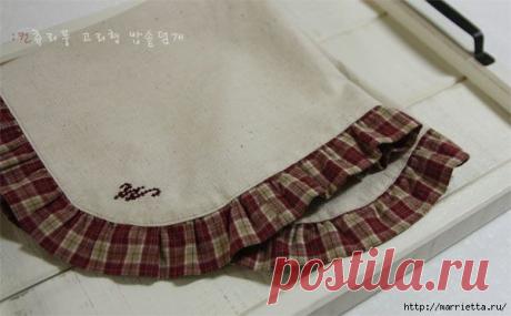 Стильная кухонная салфетка. Понравилась идея)