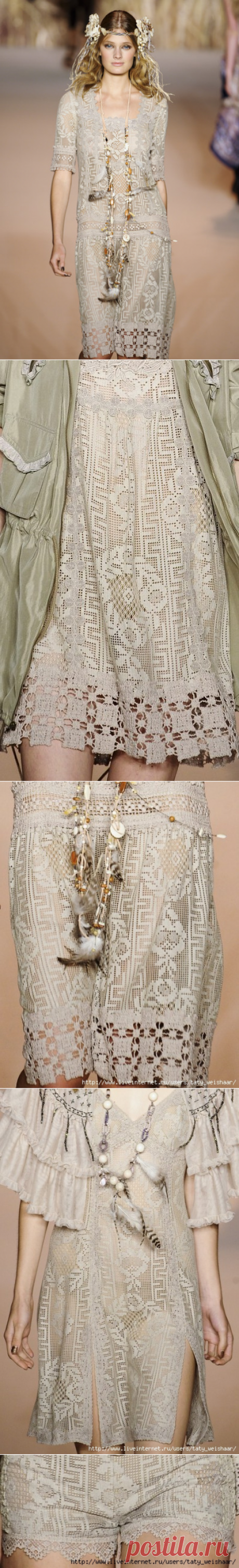 Филейные платья от Anna Sui spring 2011