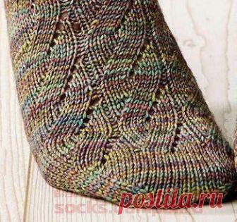 вязаные носки с рисунком | ВЯЗАНЫЕ НОСКИ