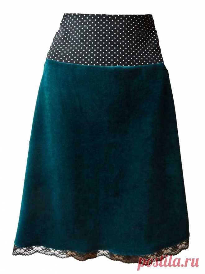 Retro Unifarben Röcke | Kleider | Dunkelgrün Retro Unifarben Rock | modetalente