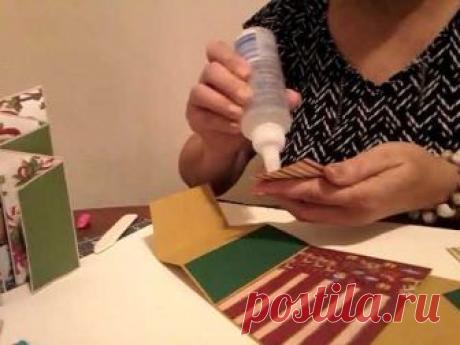 МК. Каскад открытка " К Новому году " № 2 - запись пользователя Octyabrina66 (Лилия Перепёлкина) в сообществе Работа с бумагой в категории Открытки