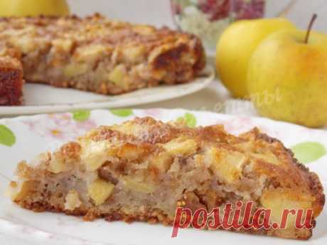 Сицилийский яблочный пирог с инжиром и орехами