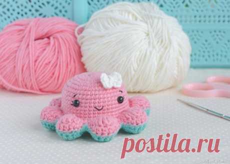 Осьминог перевертыш крючком | Вязаные игрушки. Мастер-классы, схемы, описание.