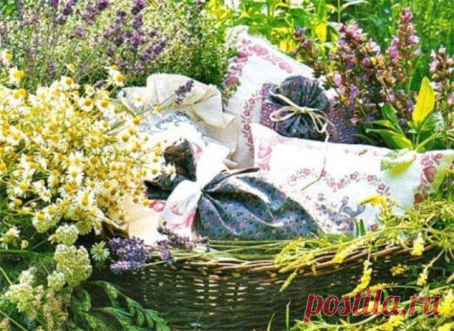 Травяные подушки..... | Познавательный сайт ,,1000 мелочей"
