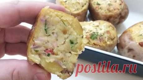 От такой картошки в не откажется никто! Запеченный фаршированный картофель / Картофель в духовке