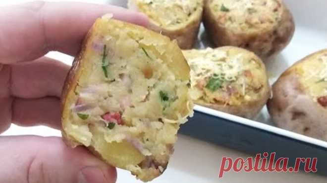 От такой картошки в не откажется никто! Запеченный фаршированный картофель / Картофель в духовке