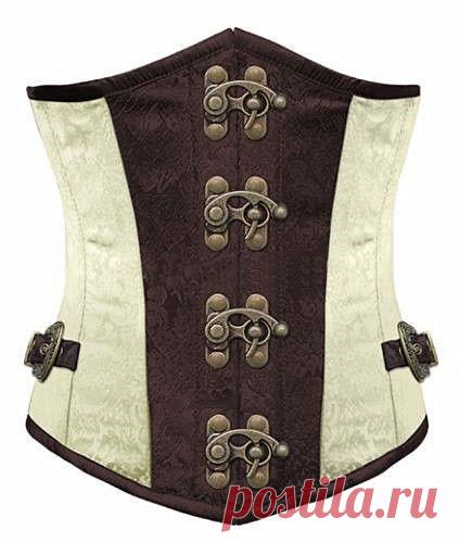 Браун ретро сексуальный баскский готический корсет зашнуровать стали костяком парчи стимпанк корсетные Underbust красный Balck S 2XL купить на AliExpress