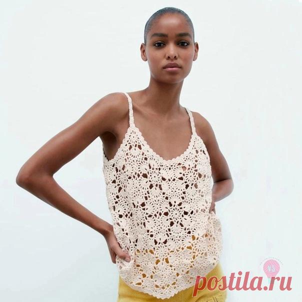 Запись на стене #вязаный_топ@modnoe.vyazanie Топ. Схема.