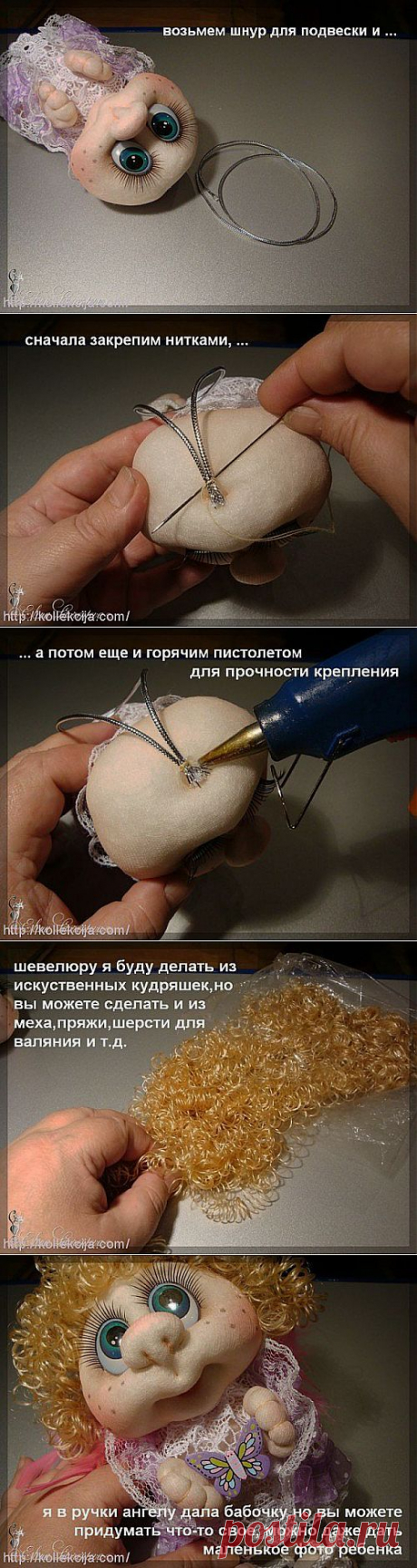 Волосы для куклы из колготок. Автор Елена Лаврентьева. | Своими руками