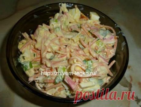 Салат крабовый с корейской морковью