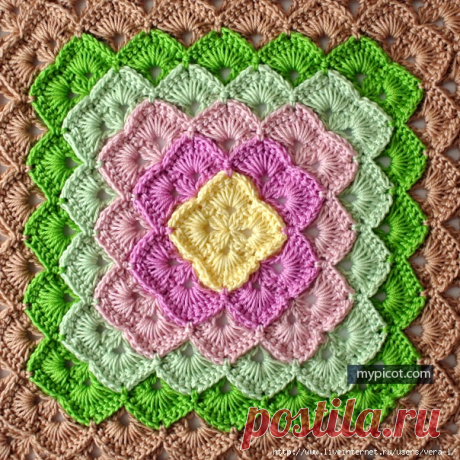 Красивый узор для пледа