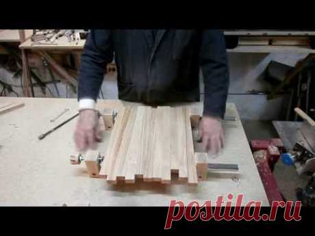 Самодельная струбцина - вайма. Homemade bar clamp.