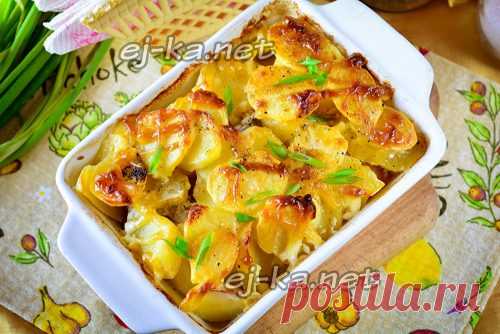 Минтай с картошкой в духовке: самый вкусный рецепт | Рецепты с фото