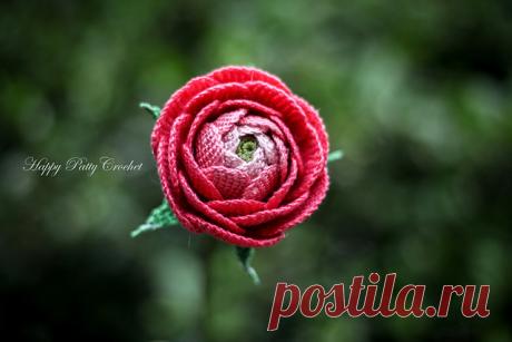 Ravelry: Ranunculus Flower pattern by Happy Patty Crochet