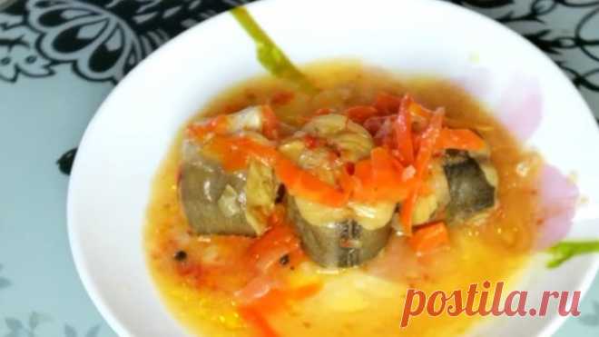 Хек Тушеный с Овощами с Томатом. Как Вкусно Приготовить Рыбу.(Постное Блюдо)
