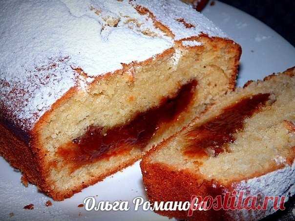 Творожный кекс с варёной сгущёнкой