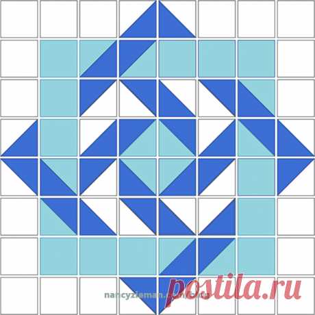 Лоскутная иллюзия. Блок - СХЕМА