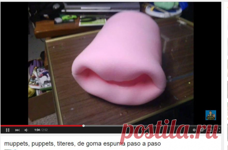 muppets, puppets, titeres, de goma espuma paso a paso - YouTube