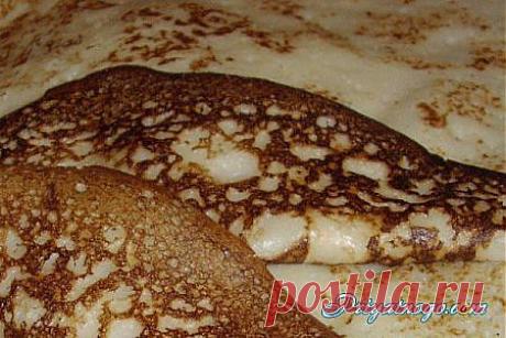 Рецепт - Блинчики на простокваше, блюда из простокваши &amp;raquo; Вкусные рецепты салатов, выпечки и напитков, видео- и фоторецепты