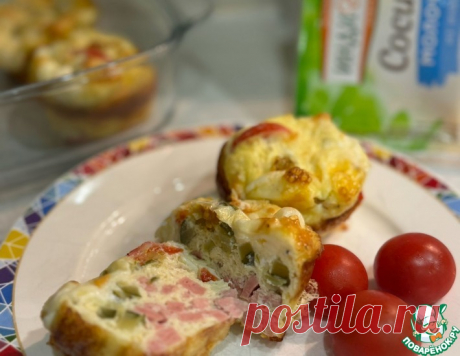 Закусочные маффины из яиц – кулинарный рецепт