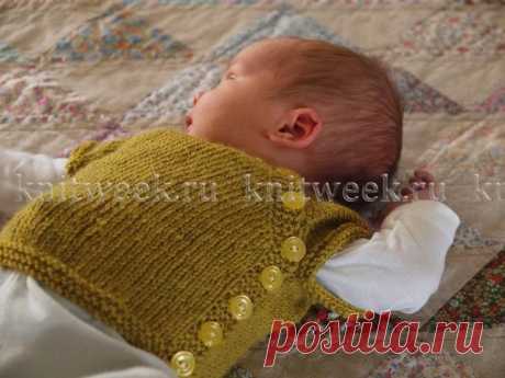 Кардиган для новорожденного на knitweek.ru