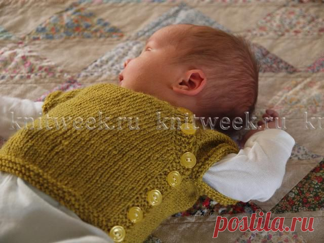Кардиган для новорожденного на knitweek.ru