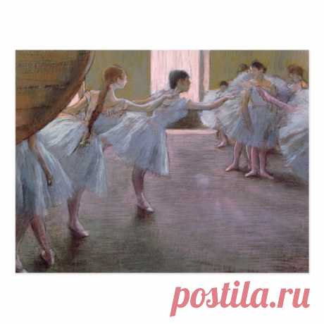 Edgar Degas | Dancers at Rehearsal, 1875-1877 Postcard | Zazzle.com