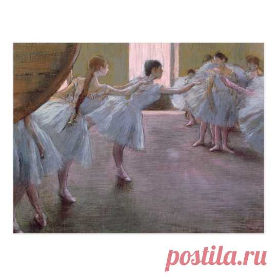 Edgar Degas | Dancers at Rehearsal, 1875-1877 Postcard | Zazzle.com
