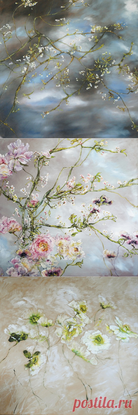 Наступает Весна... Вновь обычность её необычна... Художник Claire Basler.