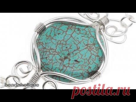 Проволочный крепеж кабашонов и бусин.