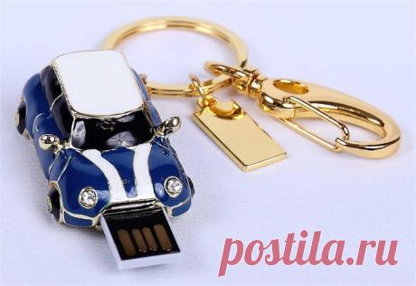 ФЛЕШКА MINI COOPER СИНИЙ