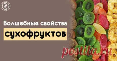 Волшебные свойства сухофруктов 1. Папайя (цукаты) укрепляет весь организм в целом, активизирует белковый обмен и повышает сексуальную активность. 2. Финик (сушенный) повышает нашу работоспособность, а также, имея дополнительные полезные вещества, может быть использован как болеутоляющее средство при простуде и головной боли...