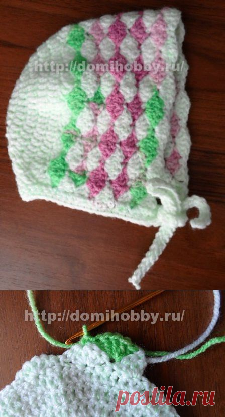 Вязание для новорожденного чепчика